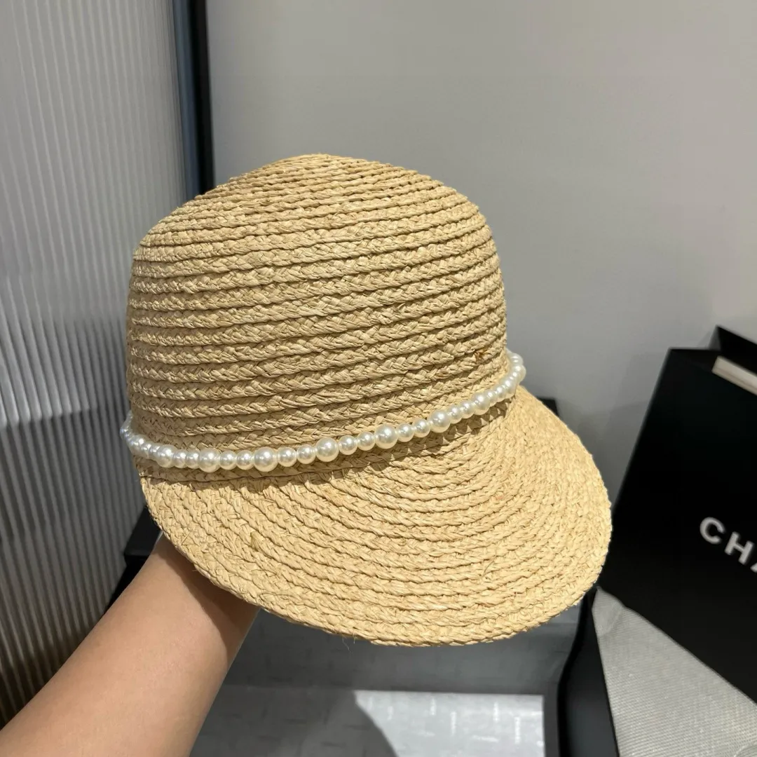 💰170¥ Chanel Lafite trendy knight hat, straw hat, head circumference 57cm
