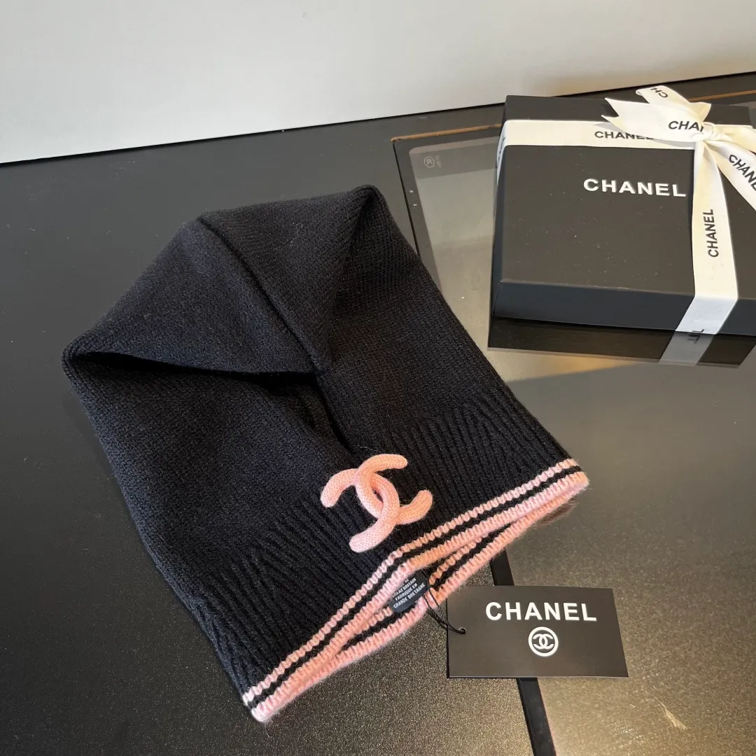 💰70¥ Chanel pullover woolen hat, dual-purpose hat and scarf, very cost-effective