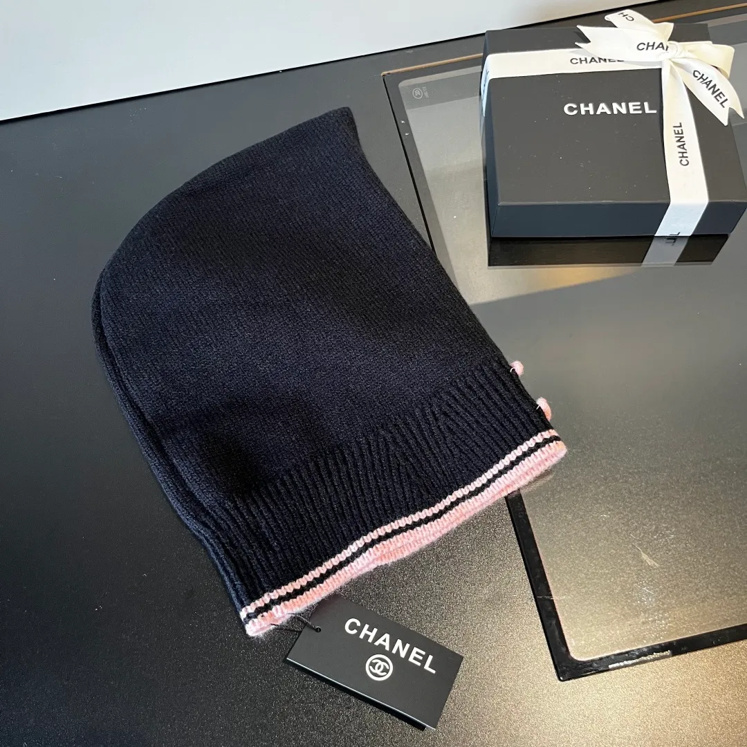 💰70¥ Chanel pullover woolen hat, dual-purpose hat and scarf, very cost-effective
