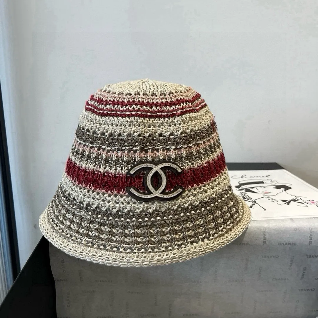 💰100¥ Chanel knitted bucket hat, head circumference 57cm
