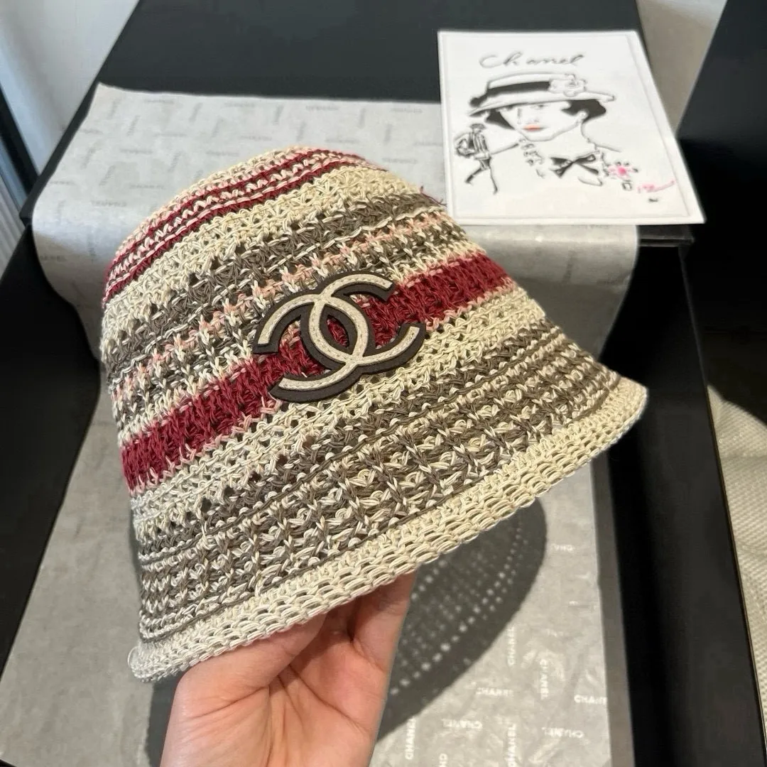 💰100¥ Chanel knitted bucket hat, head circumference 57cm