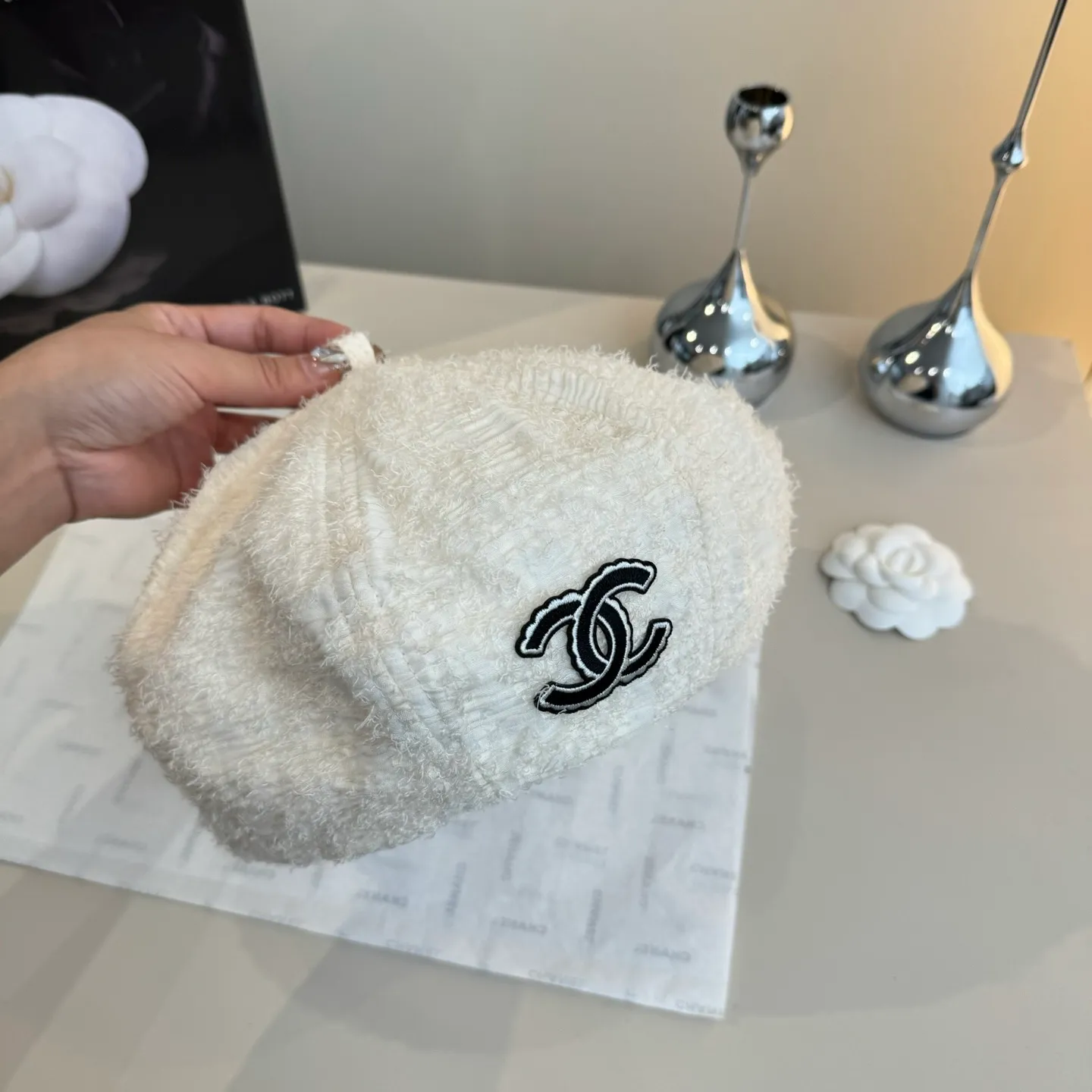💰100¥ Chanel beret, head circumference 57cm
