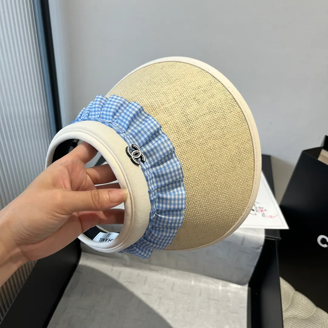💰100¥ Chanel empty top sun hat