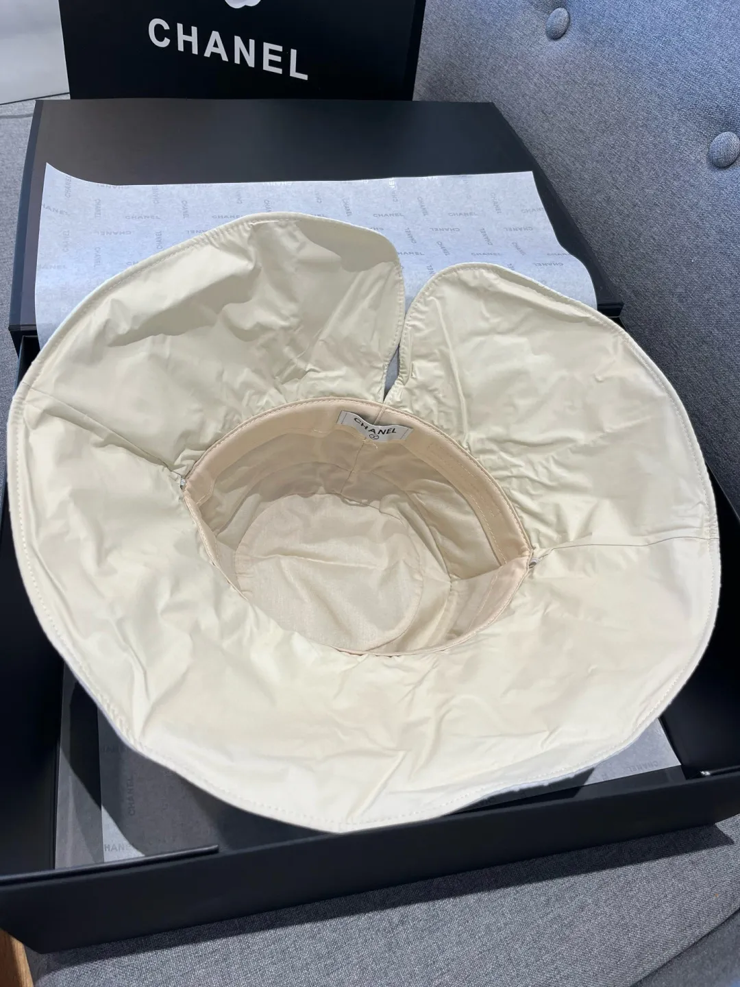 💰120¥ Chanel new ruffled sun hat, UV-proof lining, head circumference 57cm