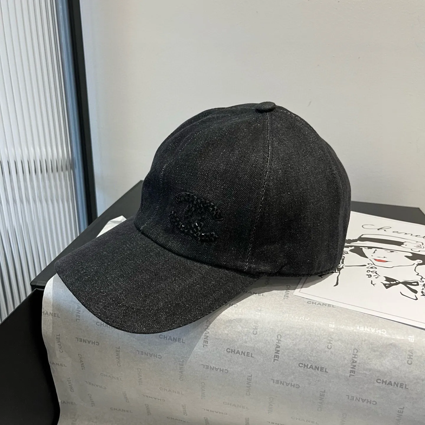 💰100¥ Chanel counter style peaked cap, original quality, head circumference 57cm