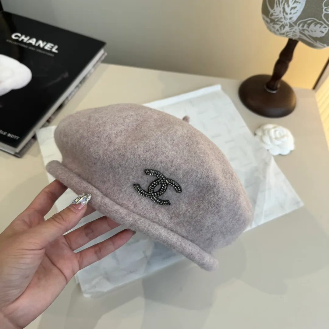 🉐180¥ Chanel wool beret, pumpkin hat, 100% wool🦙 fabric, head circumference 57cm