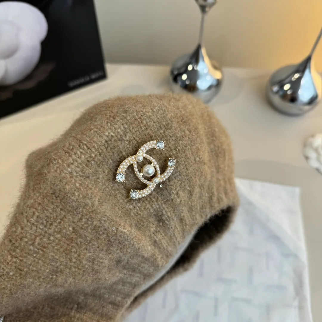 💰100¥ Chanel wool beret, knitted beret, versatile style
