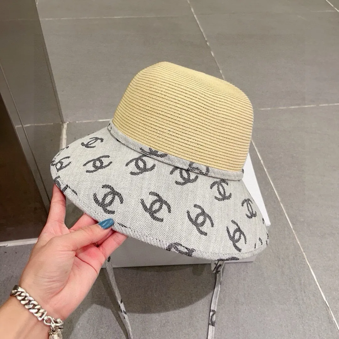 💰140¥ Chanel straw hat, advanced customization, head circumference 57cm.