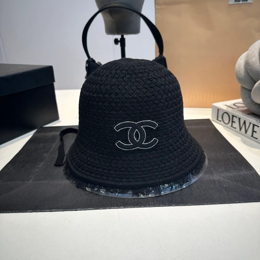 P60 Chanel sunshade bucket hat, foldable, head circumference 57cm