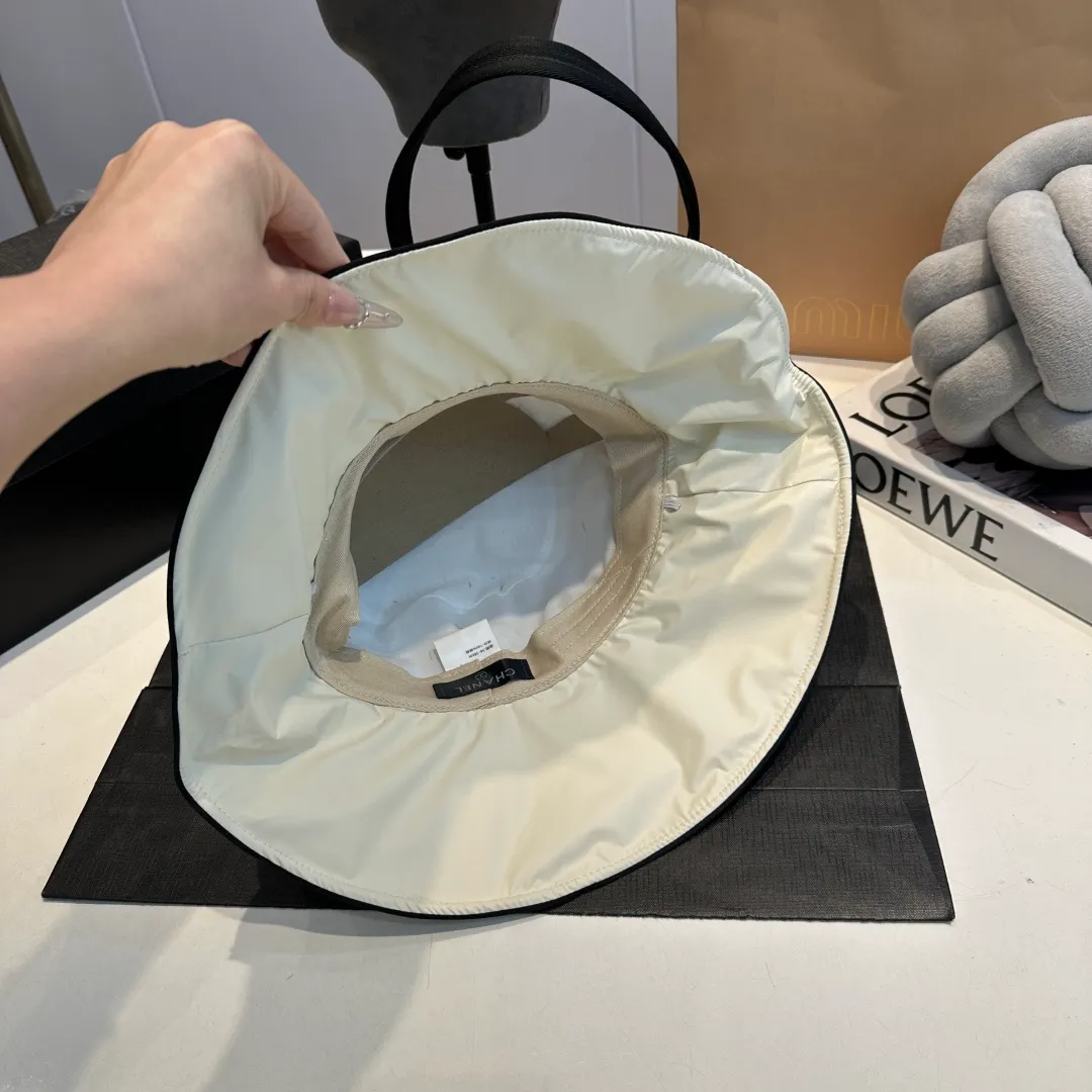 P70 Chanel bow bucket hat, ladylike style, head circumference 57cm