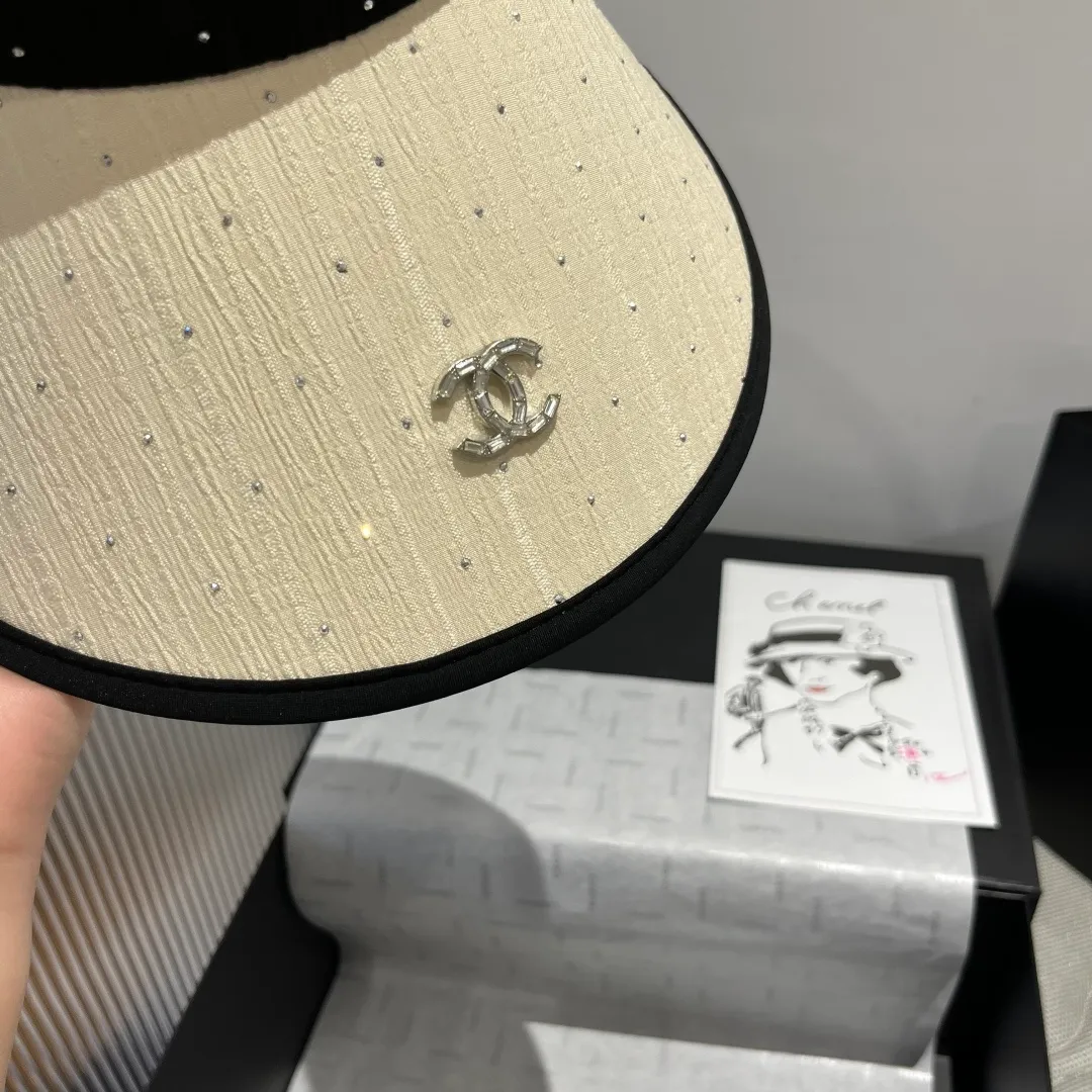 💰90¥ Chanel Chanel hollow top headband sun hat