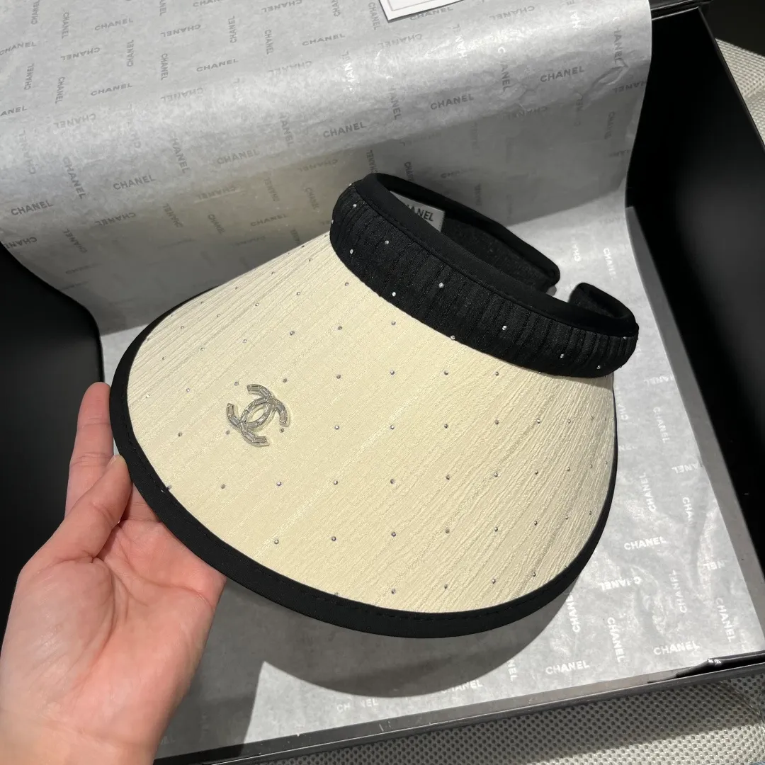 💰90¥ Chanel Chanel hollow top headband sun hat