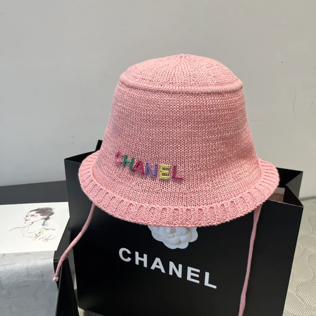 💰80¥ Chanel knitted bucket hat, small top hat, head circumference 57cm