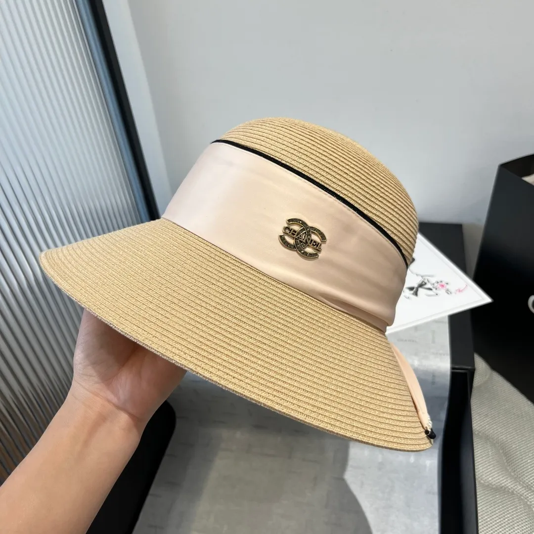💰160¥ Chanel basin hat, Taiwan PP straw fabric, full of high-end feel, head circumference 57cm