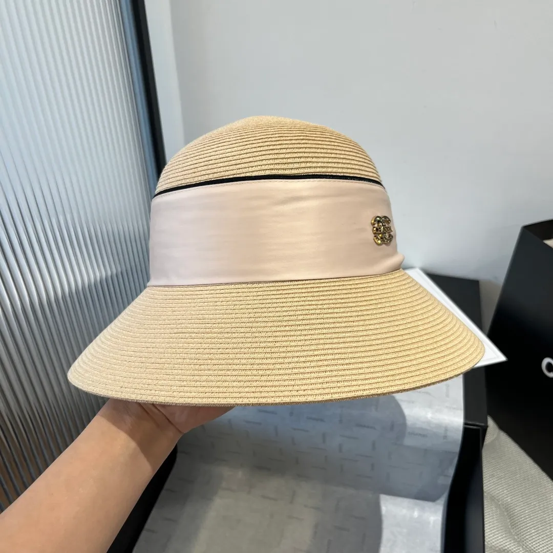 💰160¥ Chanel basin hat, Taiwan PP straw fabric, full of high-end feel, head circumference 57cm