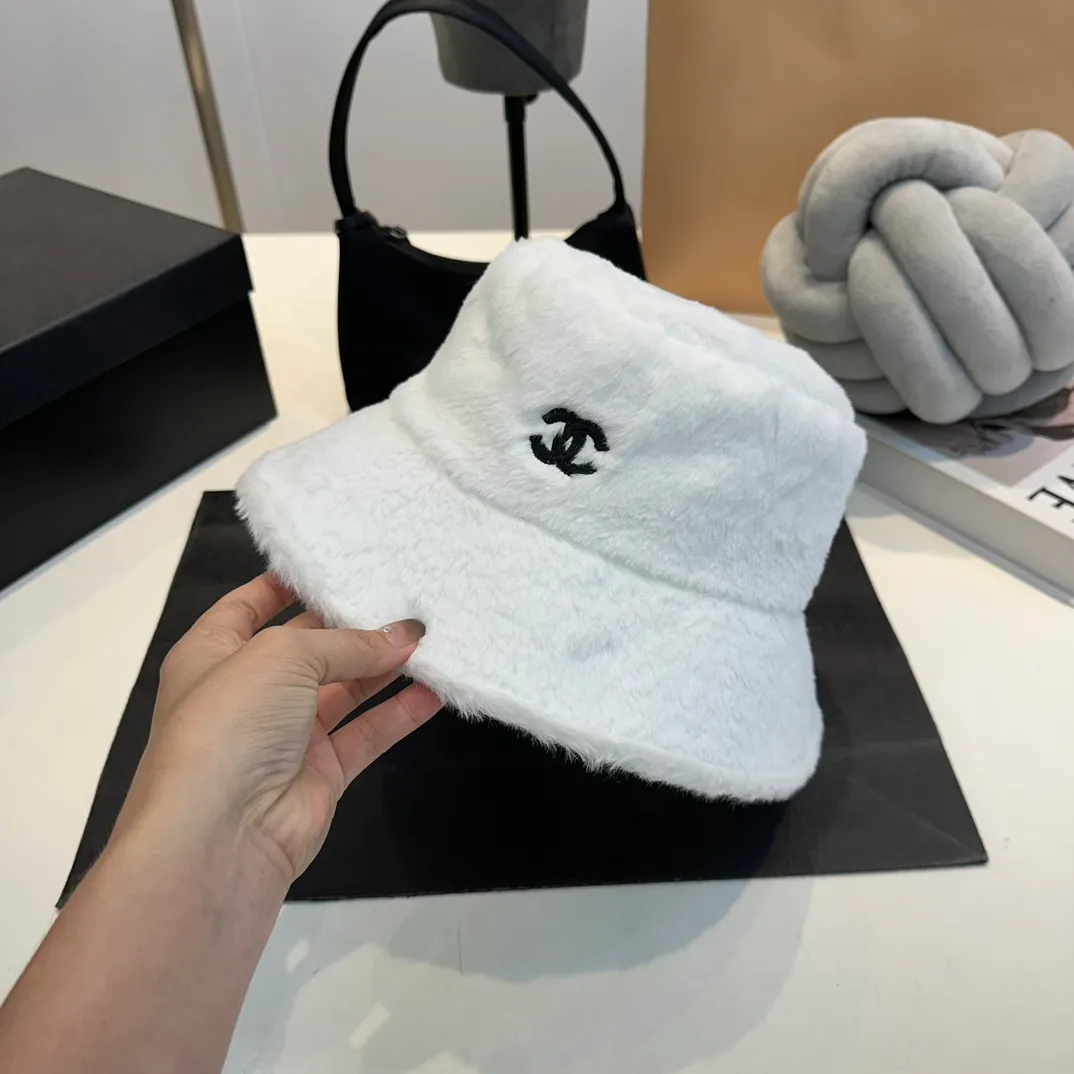 P56 Chanel Chanel 2024 Fisherman Hat for Women Autumn and Winter Without Makeup Versatile Face Showing Small Basin Hat Korean Style Elegant Temperament Bucket Hat
