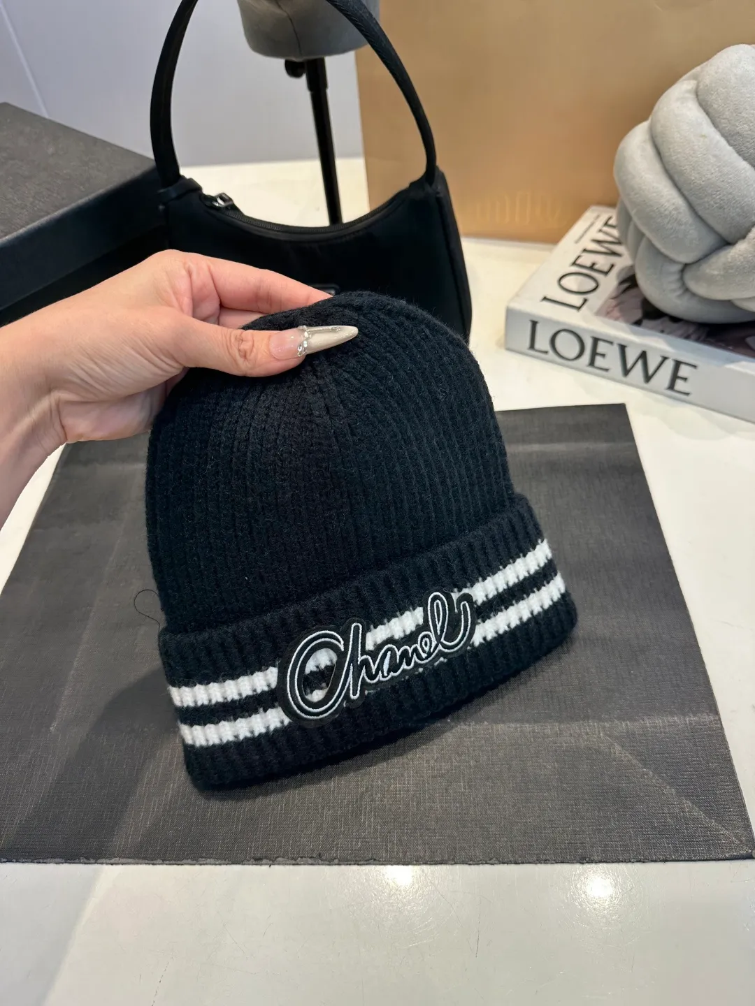 P50 Chanel CHANEL new wool hat, Xiaoxiang is classic and simple, fashionable and casual design, popular new product