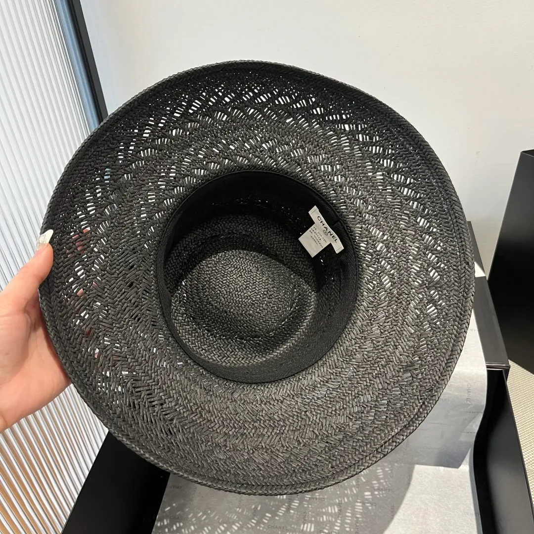 💰190¥ Chanel Taiwanese straw hat, sun hat, head circumference 57vm
