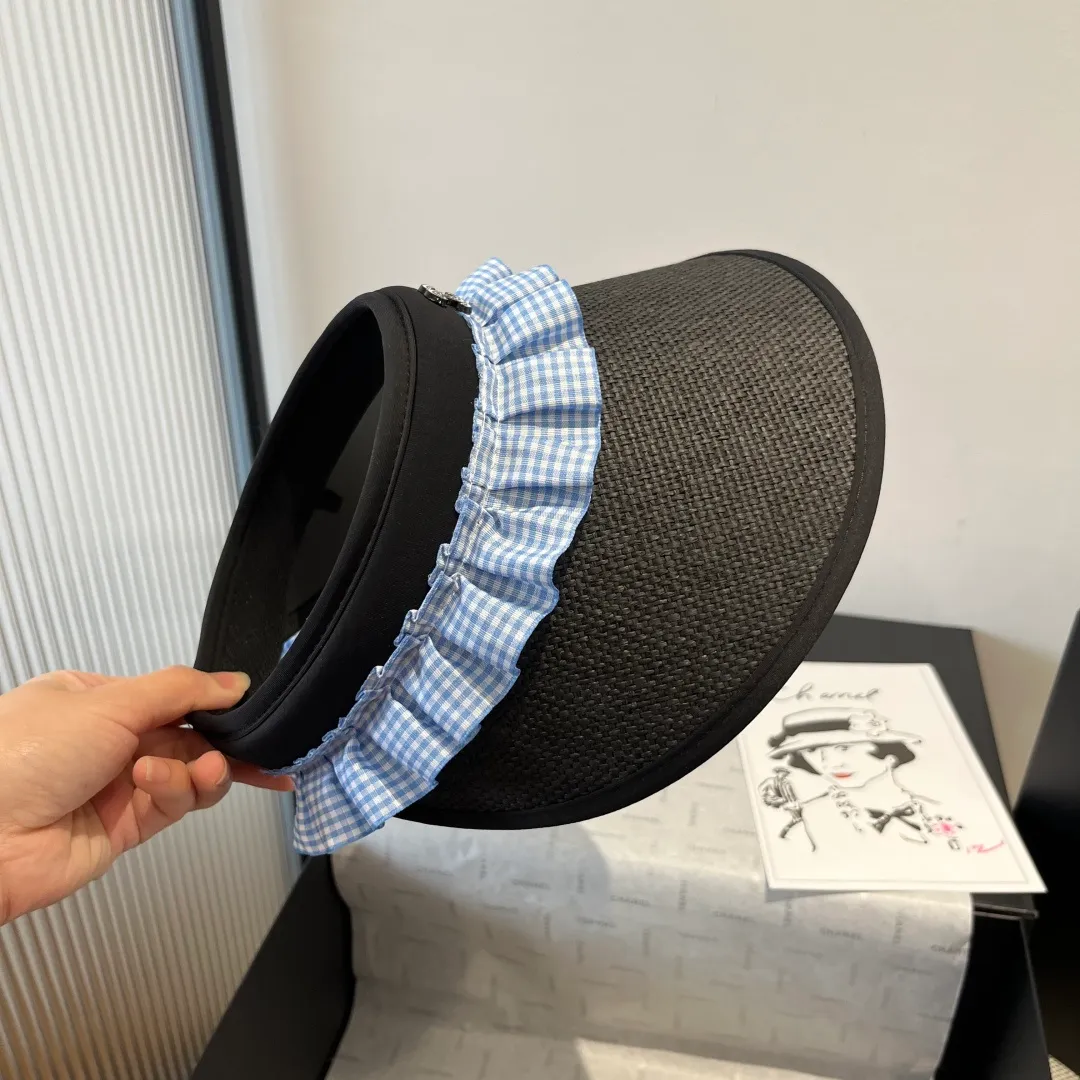 💰100¥ Chanel empty top sun hat