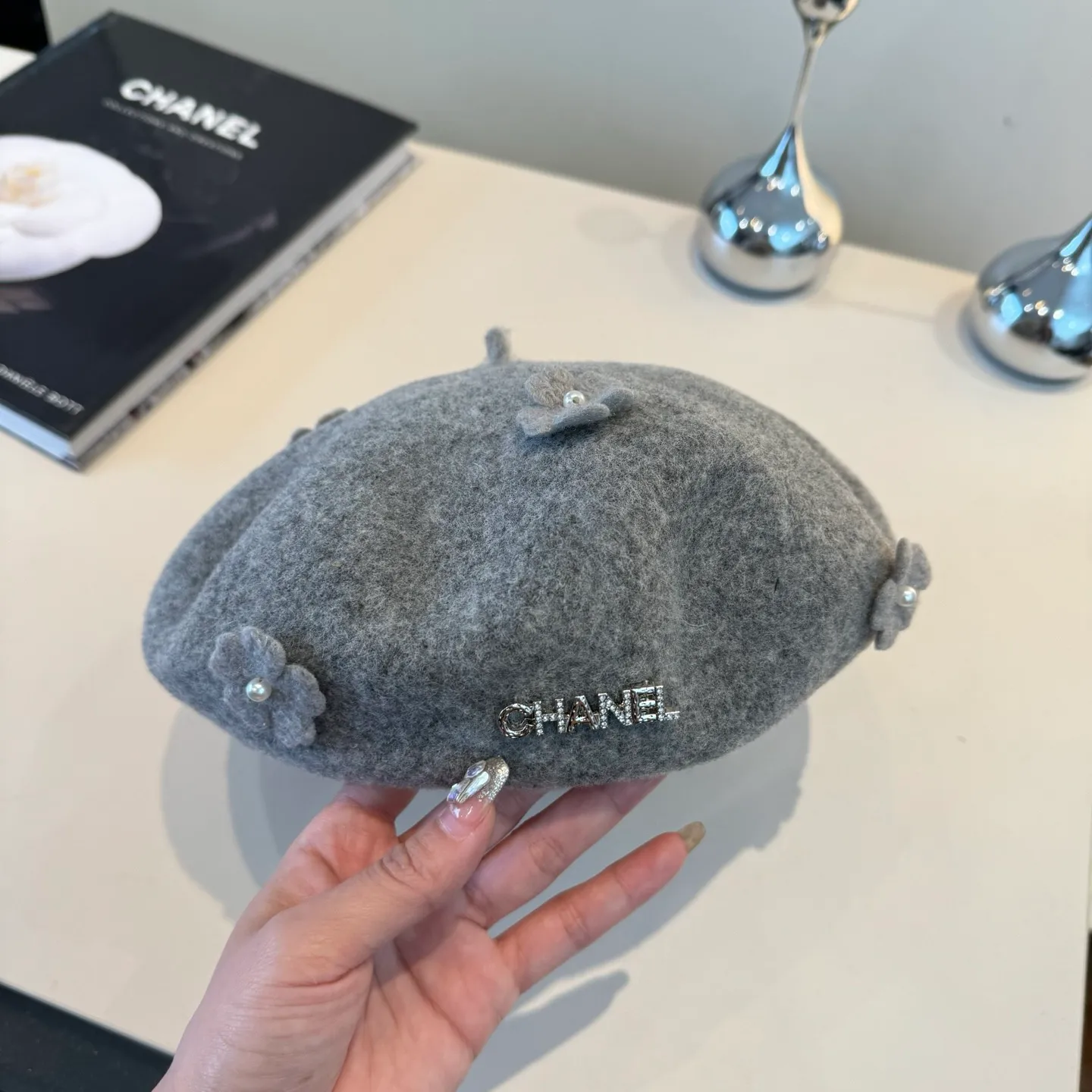 💰130¥ Chanel new wool beret, 100% wool🦙 fabric, head circumference 57cm