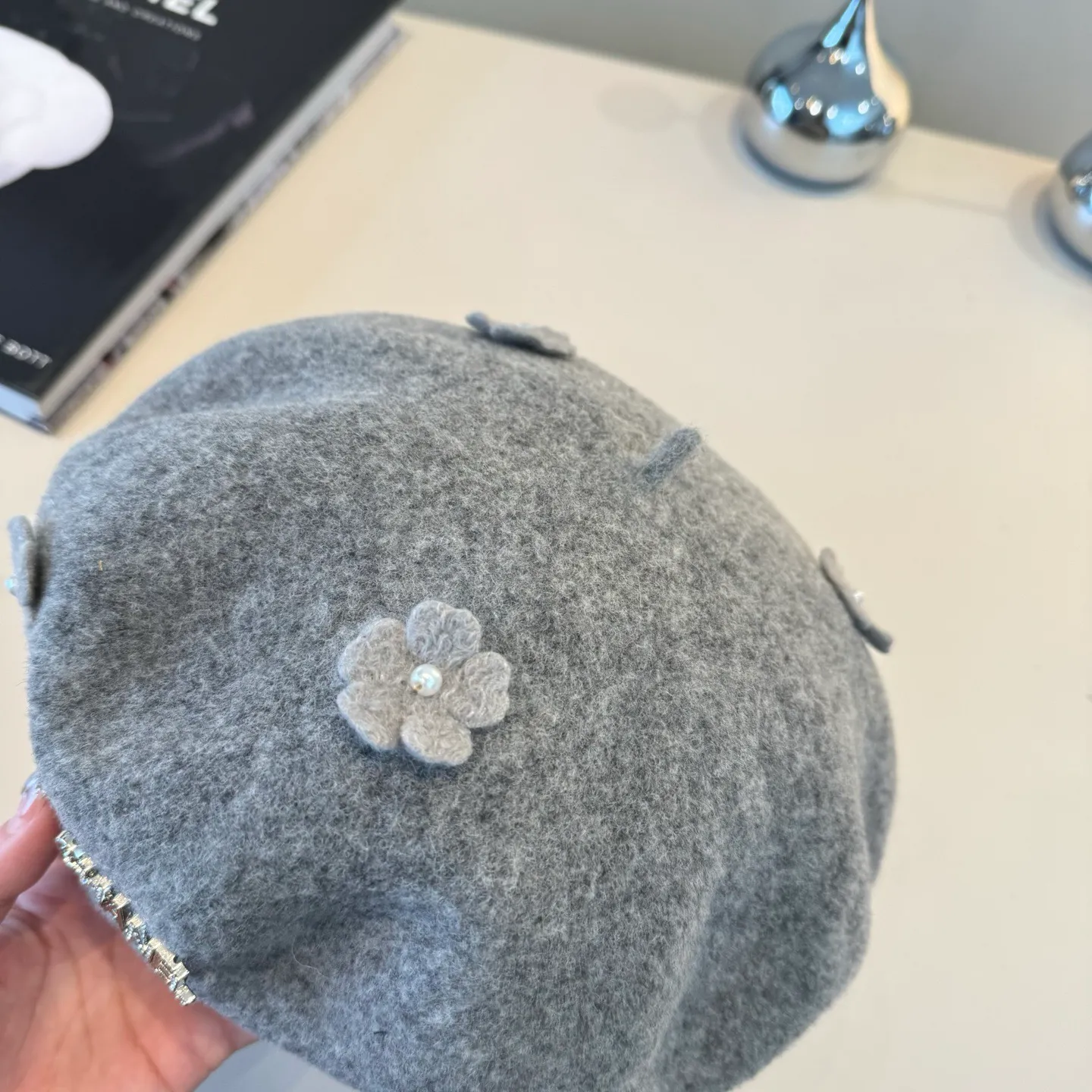💰130¥ Chanel new wool beret, 100% wool🦙 fabric, head circumference 57cm