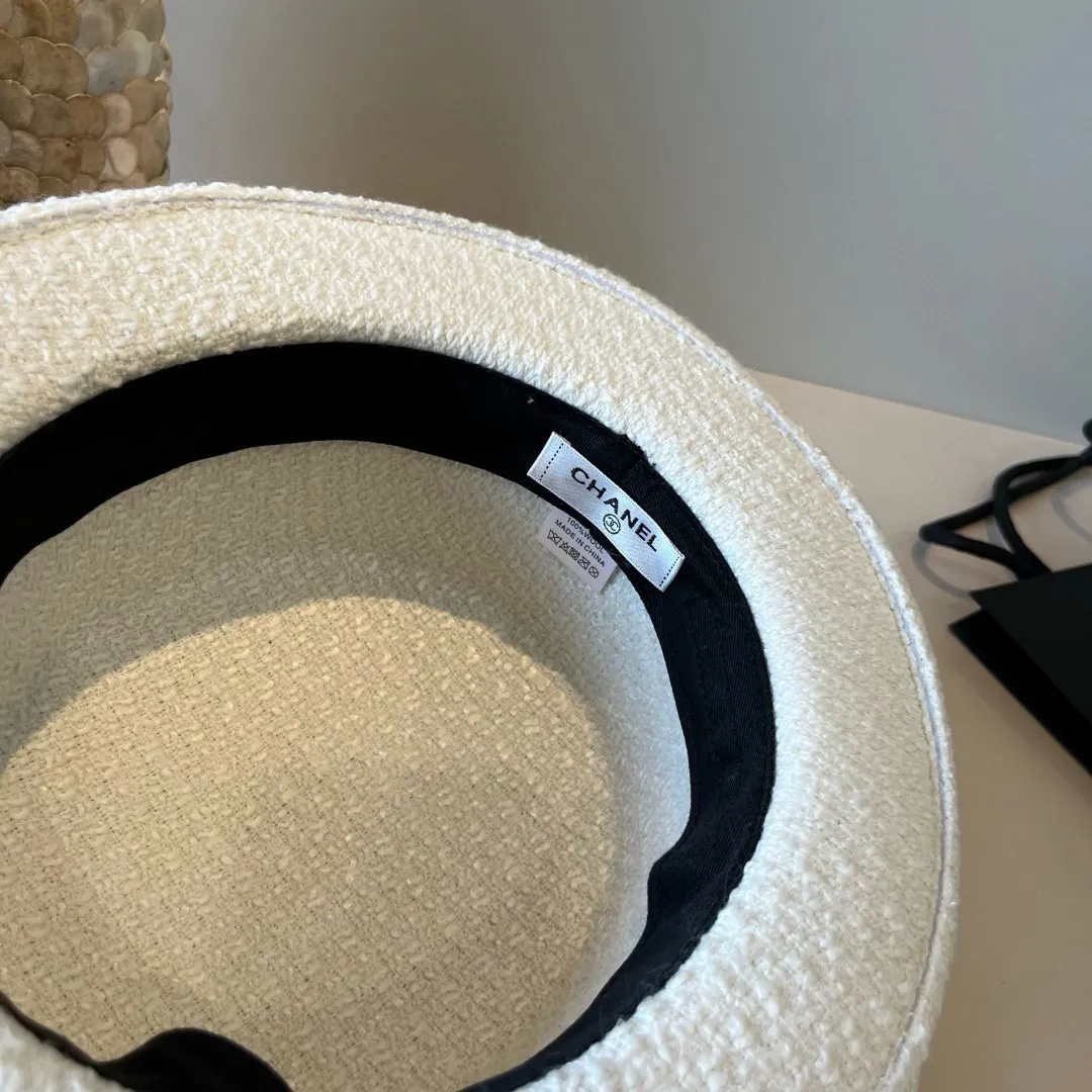 💰180¥ Chanel Chanel classic lady style flat top hat, head circumference 57cm