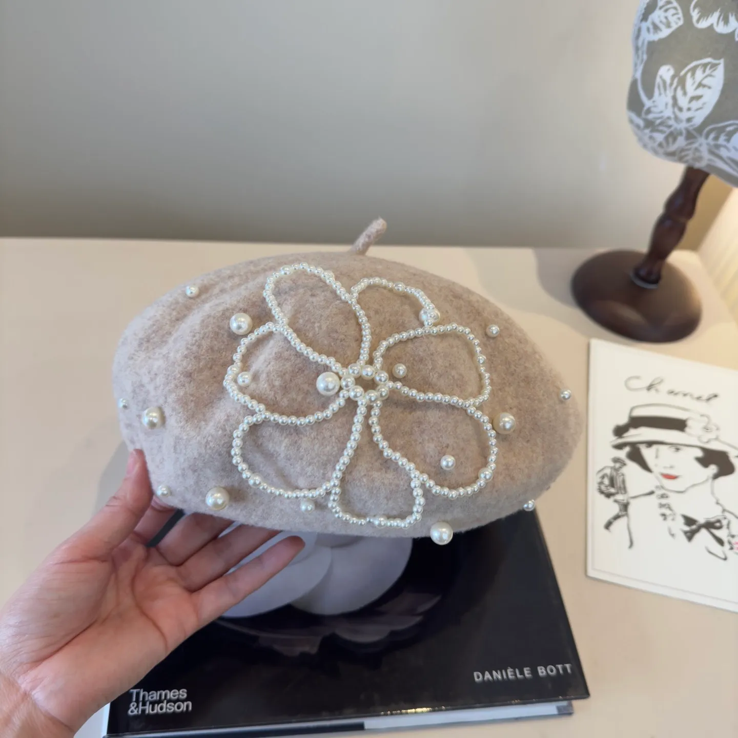 💰130¥ Chanel new wool beret, 100% wool🦙 fabric, head circumference 57cm