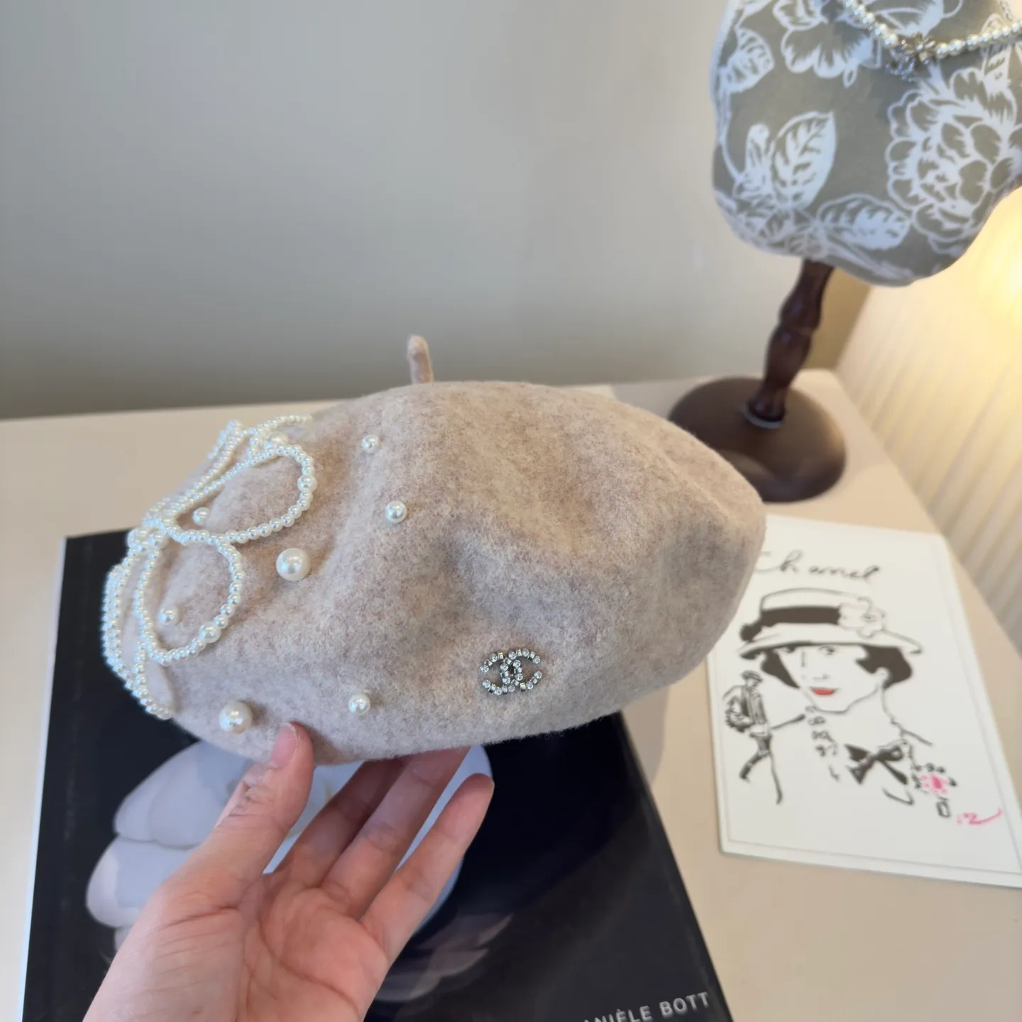 💰130¥ Chanel new wool beret, 100% wool🦙 fabric, head circumference 57cm