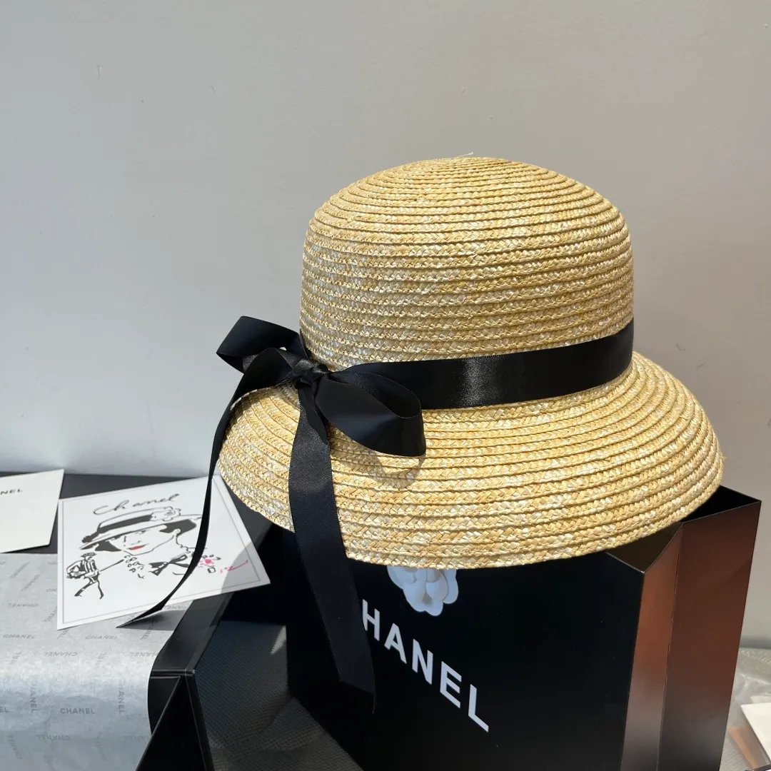 💰140¥ Chanel straw hat, lantern hat, head circumference 57cm