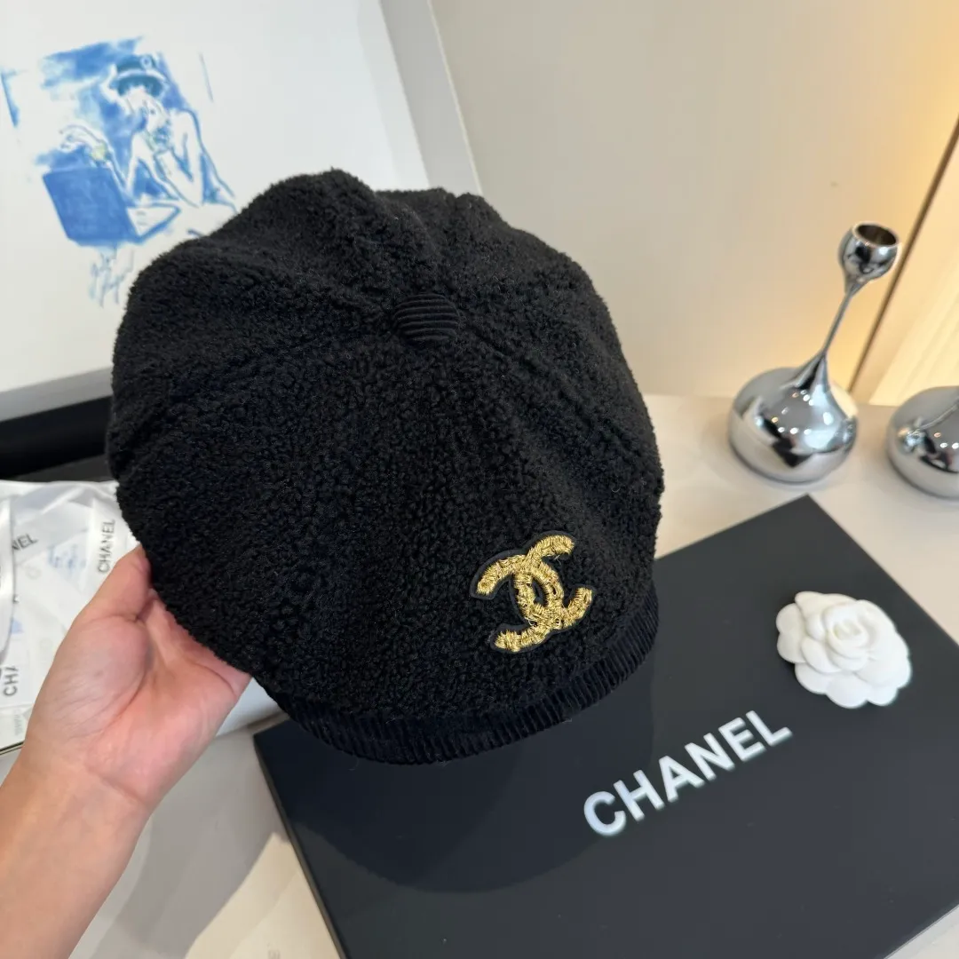 🉐150¥ Chanel wool duck bill forward cap, unisex,