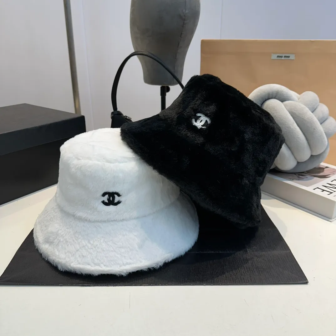 P56 Chanel Chanel 2024 Fisherman Hat for Women Autumn and Winter Without Makeup Versatile Face Showing Small Basin Hat Korean Style Elegant Temperament Bucket Hat