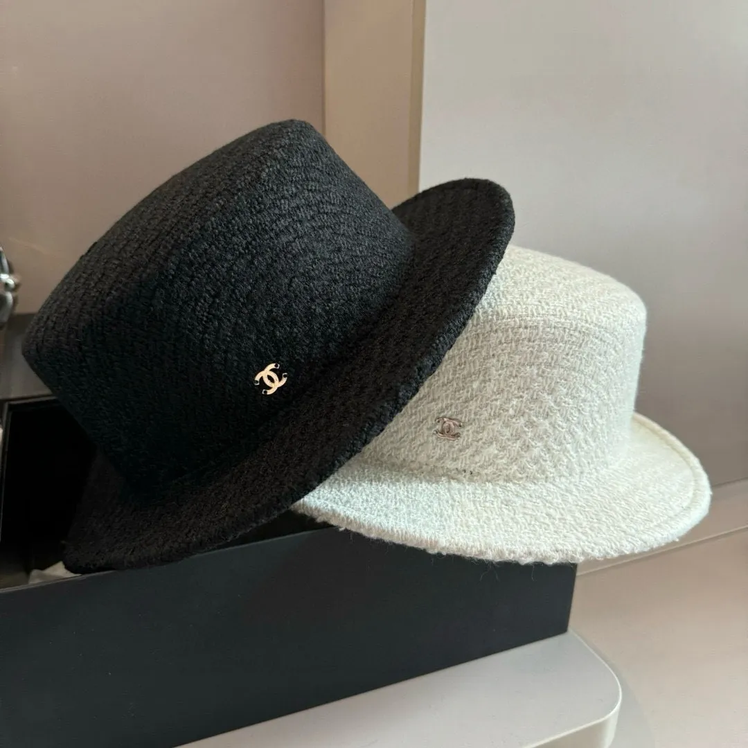 💰170¥ Chanel Chanel classic lady style flat top hat, head circumference 57cm