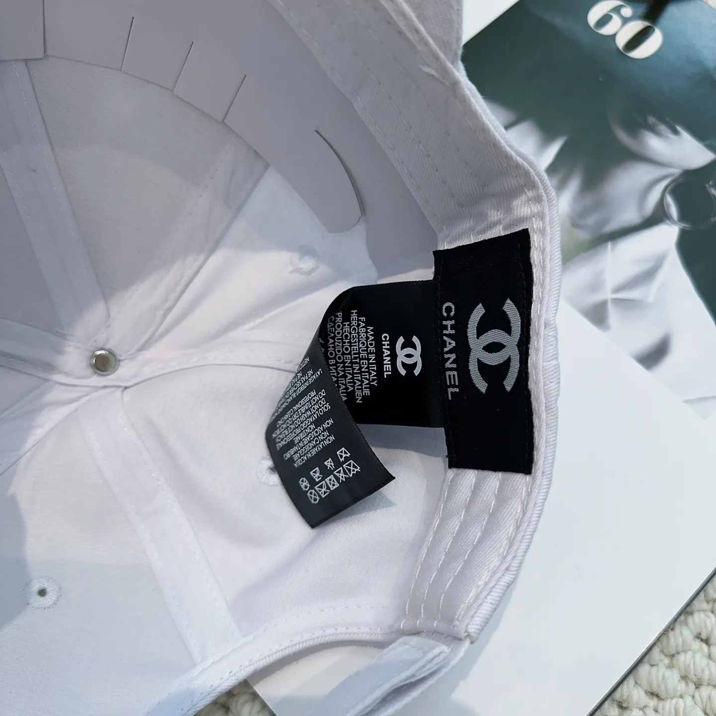 P66 CHANEL Chanel] New simple embroidered logo baseball cap🧢New model shipped, big brand style is super easy to match, hurry up and get it