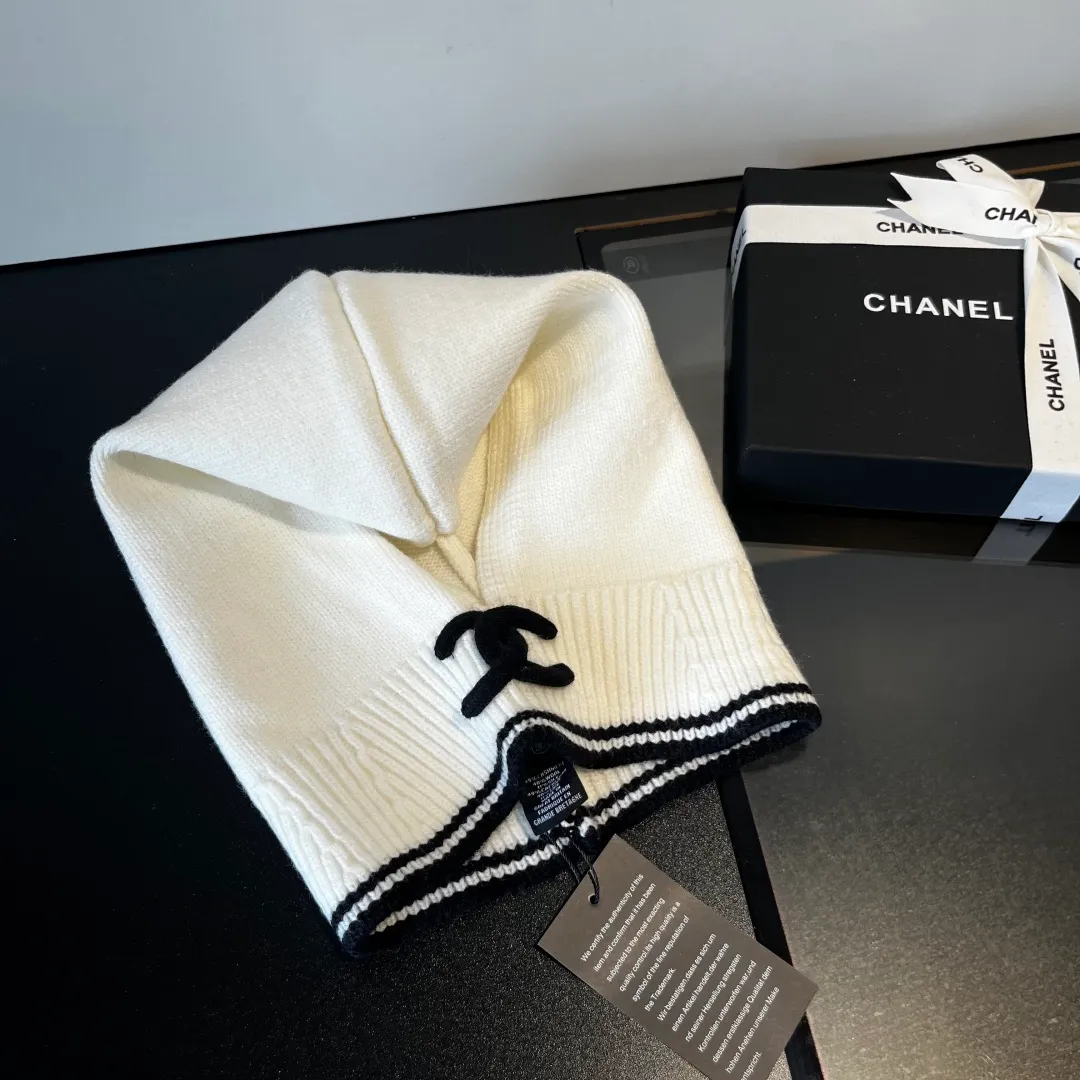 💰70¥ Chanel pullover woolen hat, dual-purpose hat and scarf, very cost-effective