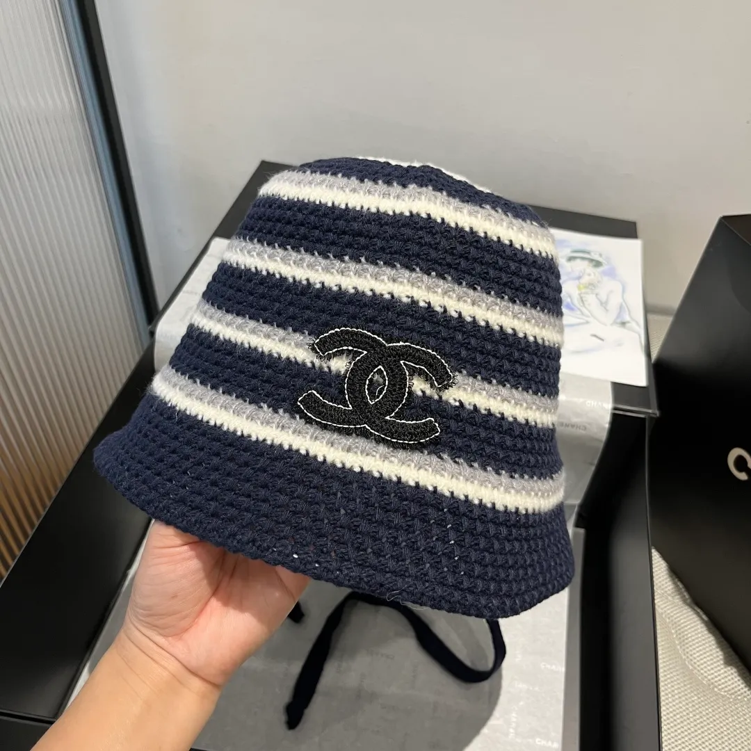 💰90¥ Chanel new knitted bucket hat, head circumference 57cm