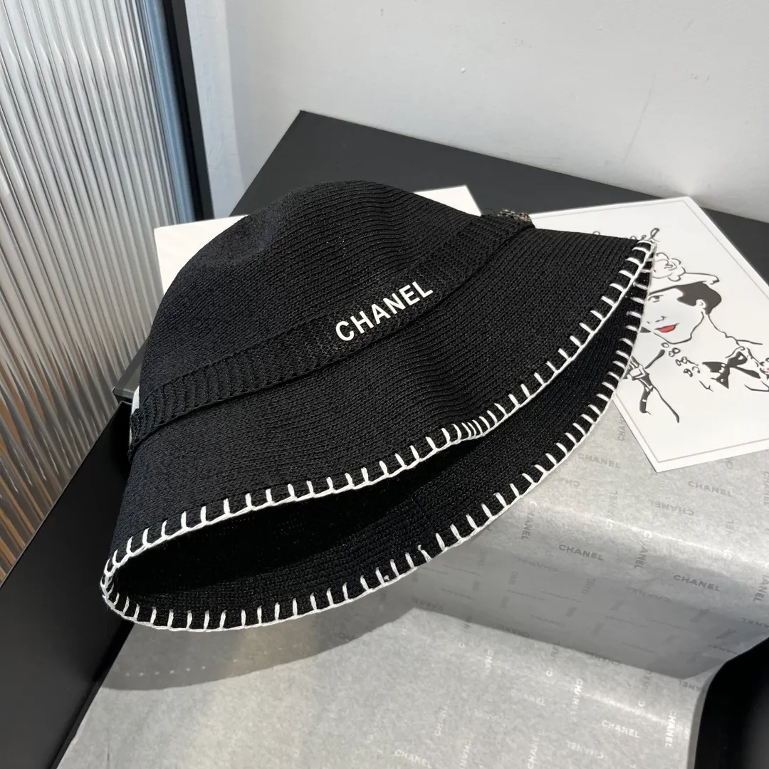 💰130¥ Chanel bucket hat, knitted clutch hat, head circumference 57cm