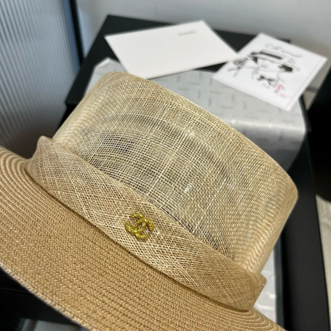 💰220¥ Chanel linen hat, advanced customization, head circumference 57cm