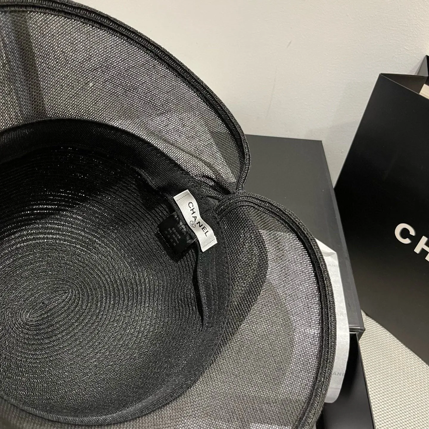 💰140¥ Chanel straw hat, advanced customization, head circumference 57cm.
