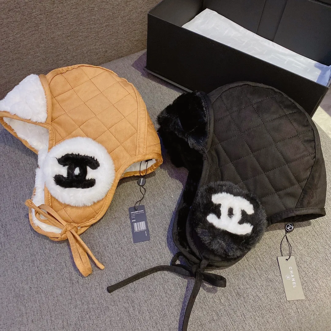 Running volume 35 Chanel Chanel ear protection hats, autumn and winter cold hats, Lei Feng hats, one to one high version