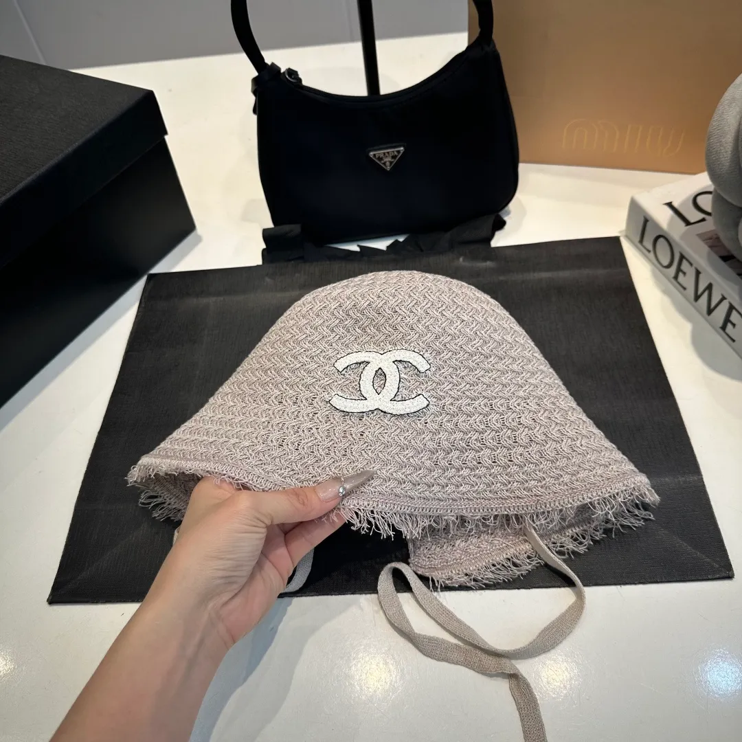 P60 Chanel sunshade bucket hat, foldable, head circumference 57cm