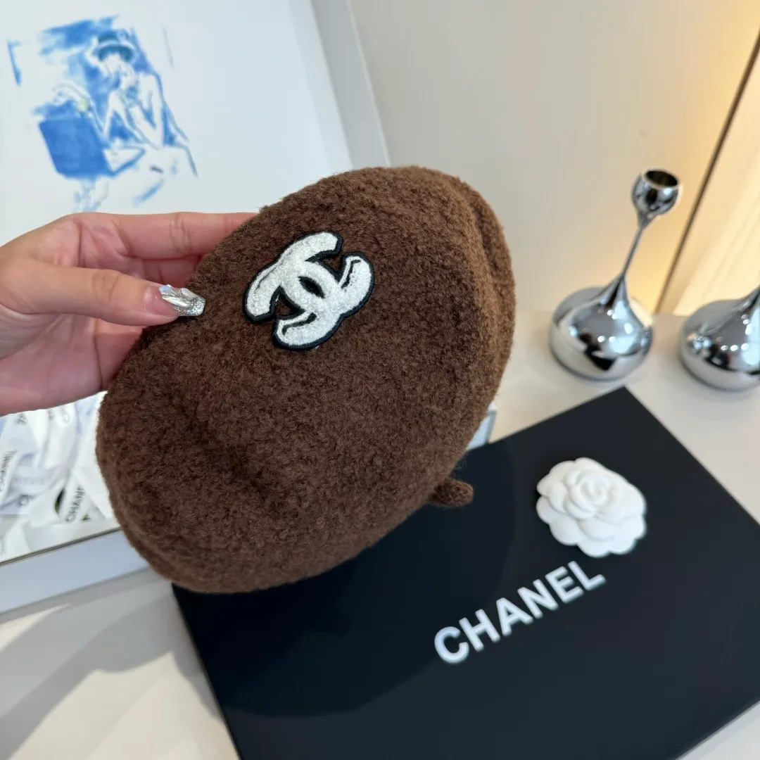 🉐180¥ Chanel wool beret, pumpkin hat, 100% wool🦙 fabric, head circumference 57cm