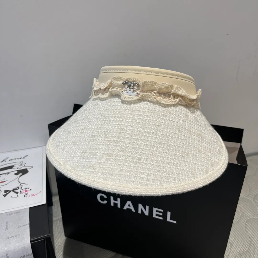 💰100¥ Chanel Chanel empty top sun hat, headband sun hat, head circumference 57cm