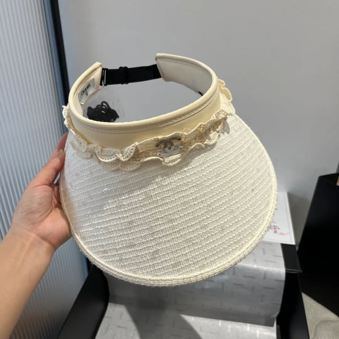 💰100¥ Chanel Chanel empty top sun hat, headband sun hat, head circumference 57cm