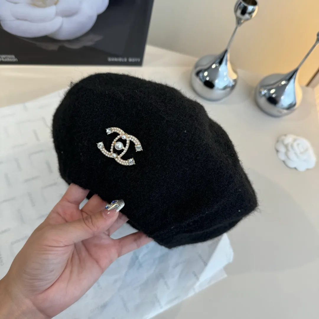 💰100¥ Chanel wool beret, knitted beret, versatile style