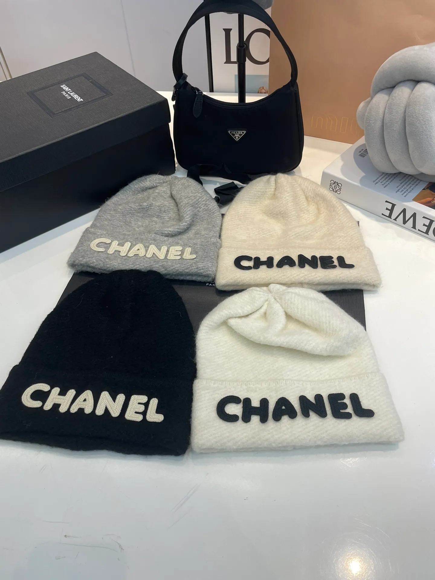 P60 CHANEL Chanel's new 2022 autumn and winter knitted woolen hat, a popular model ~ great for going out on the street!