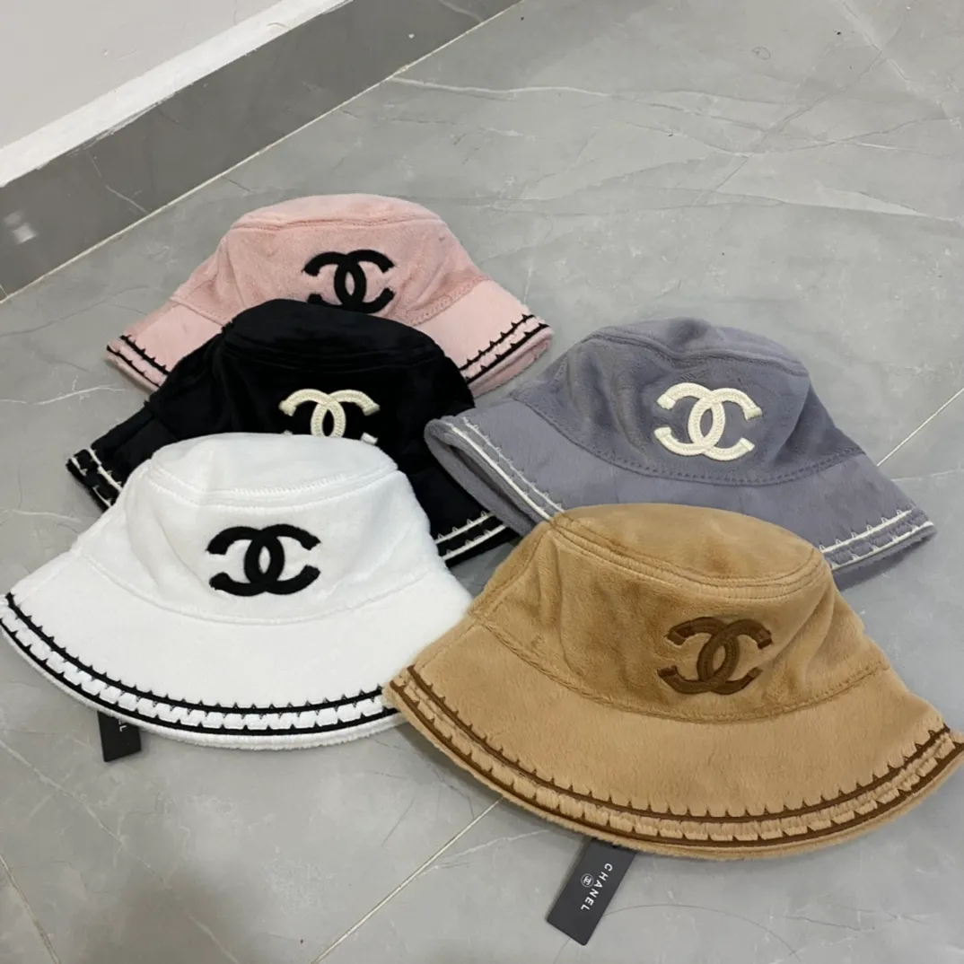 Special batch 66 Chanel 2022 autumn and winter new rabbit velvet bucket hat, simple and versatile, a must-have for autumn and winter clothing, head circumference 57cm