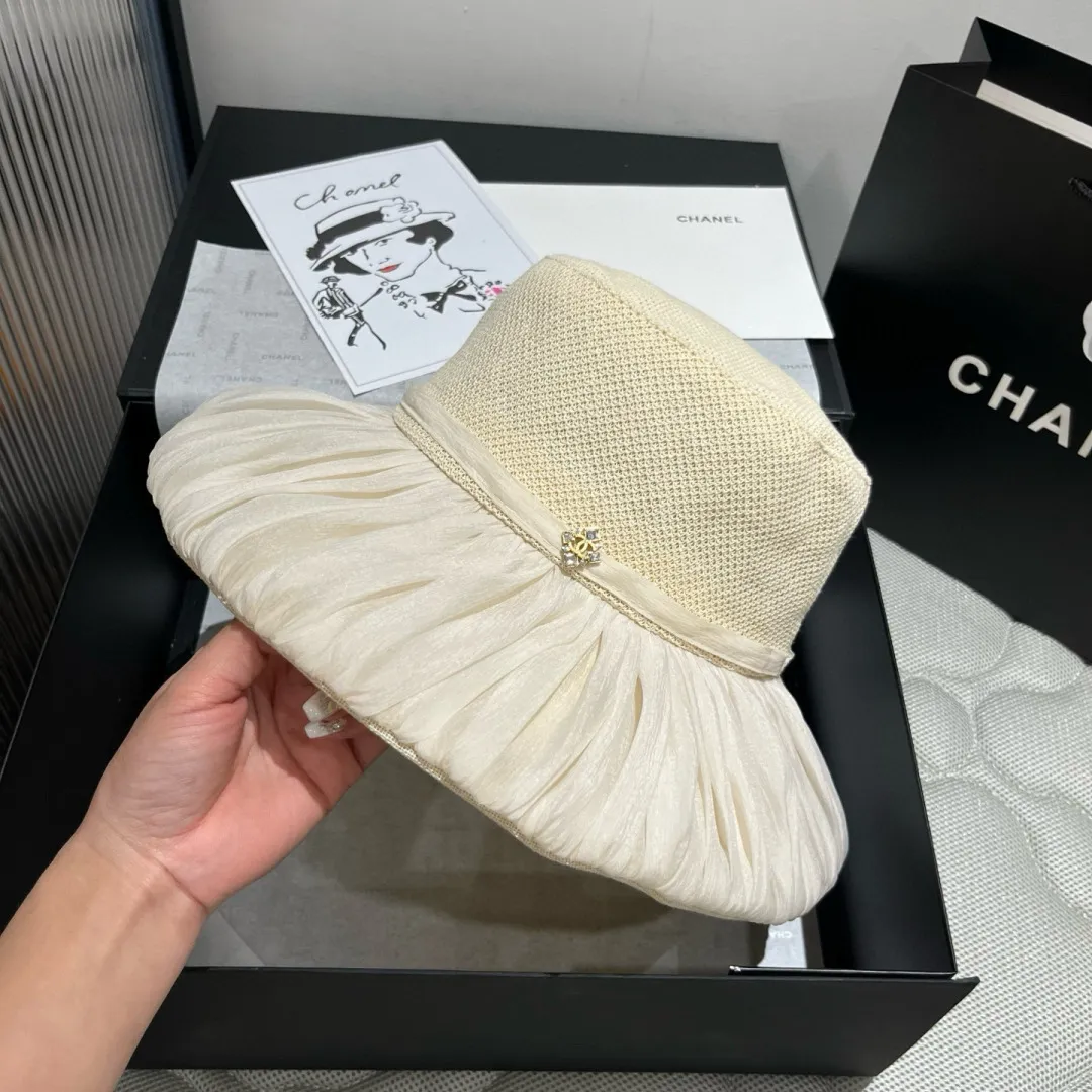 💰120¥ Chanel new lantern hat, sun hat, foldable, head circumference 57cm
