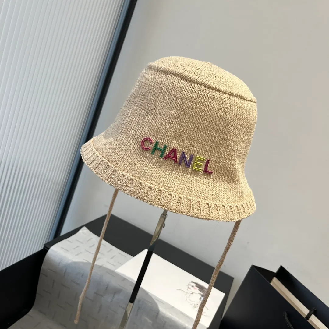 💰80¥ Chanel knitted bucket hat, small top hat, head circumference 57cm
