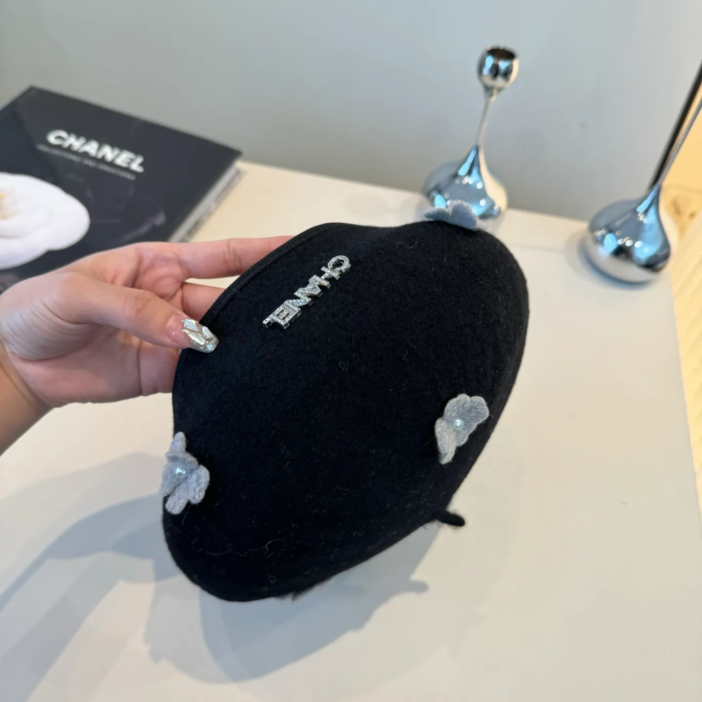 💰130¥ Chanel new wool beret, 100% wool🦙 fabric, head circumference 57cm