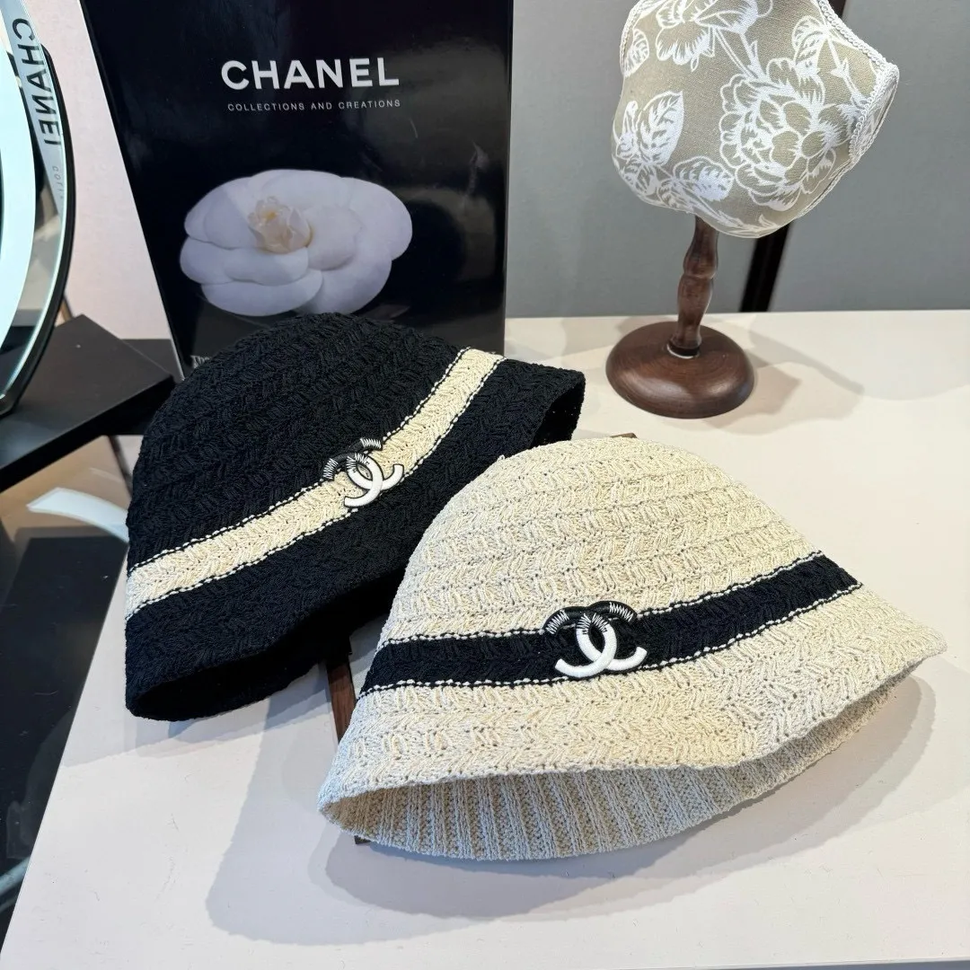 💰100¥ Chanel new knitted bucket hat, head circumference 57cm